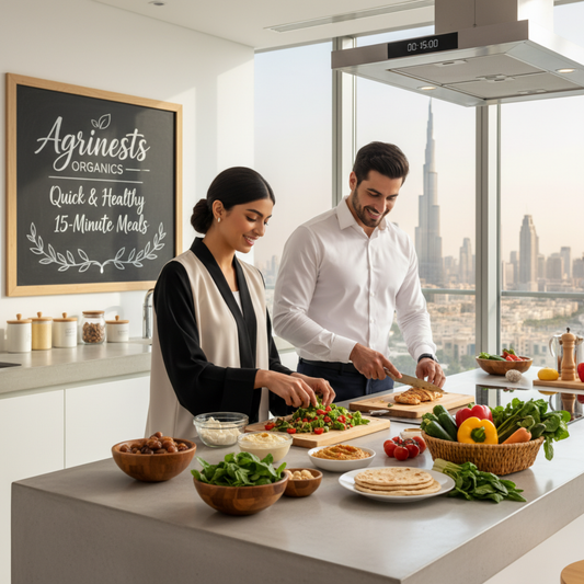 Quick & Healthy 15-Minute Organic Meals for Busy Professionals in Dubai
