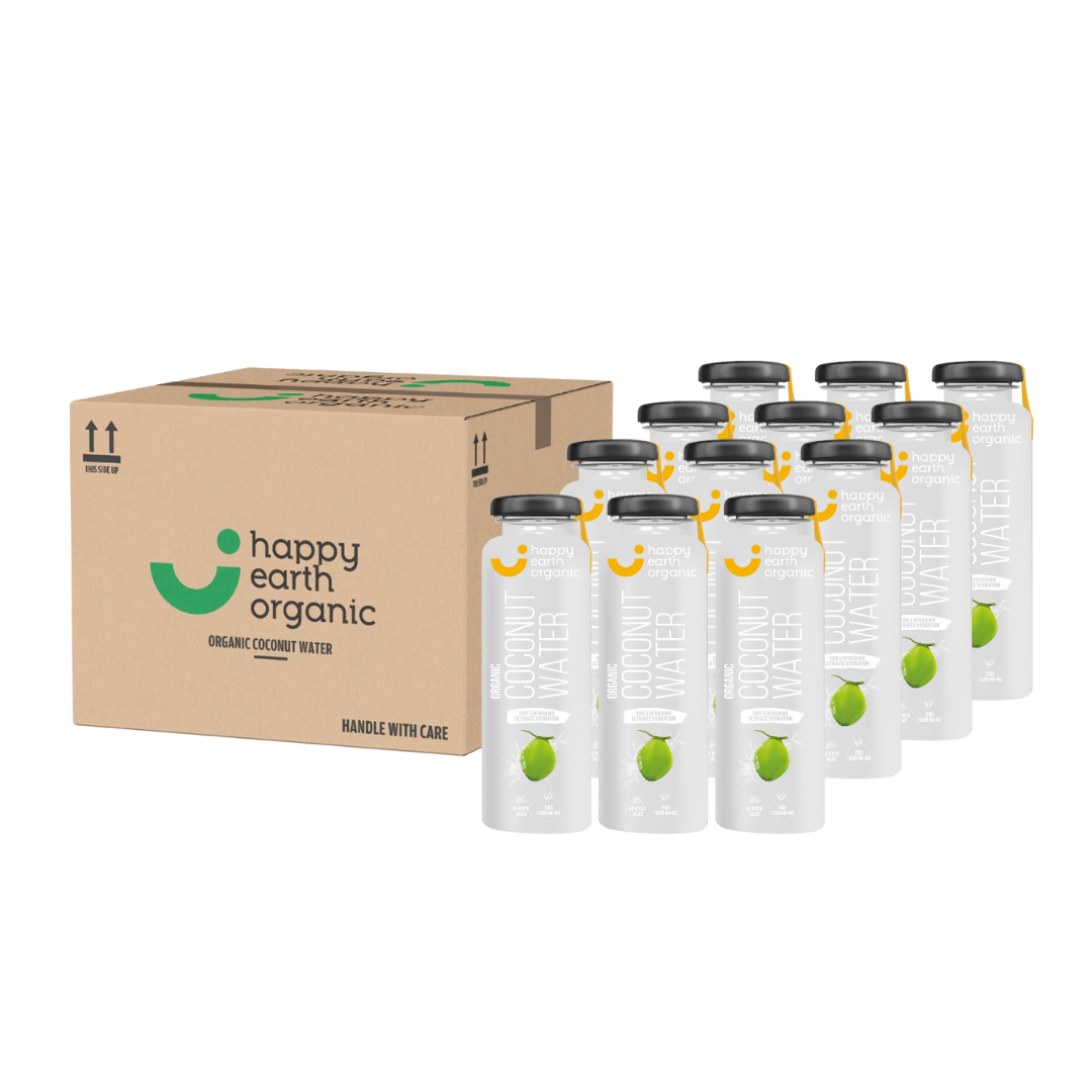 Organic Coconut Water Glass Bottle 12x350ml