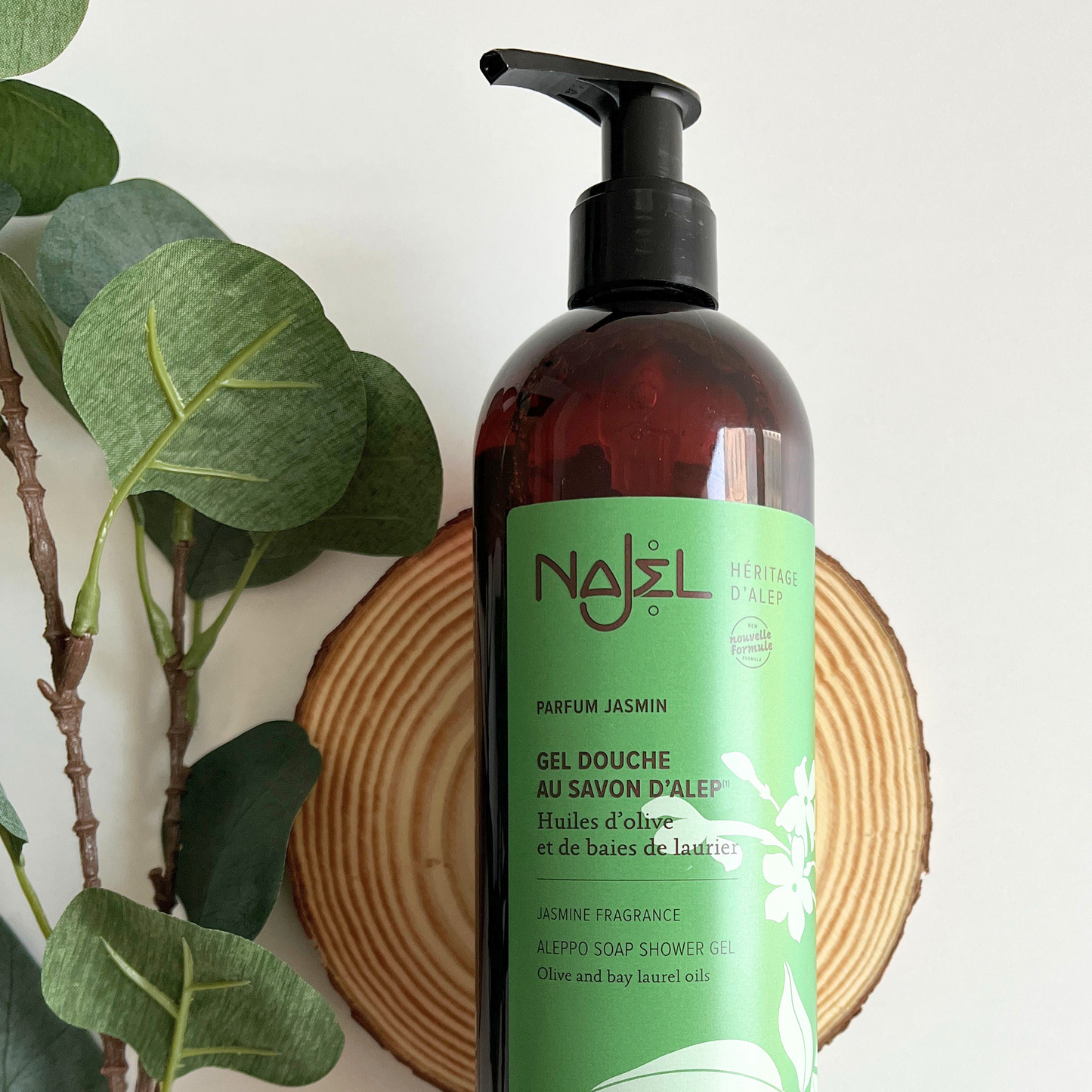 Najel Organic Aleppo Soap Shower Gel Natural Jasmine Fragrance