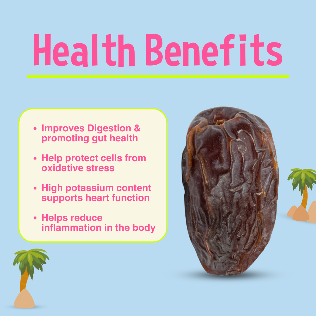 Organic Medjool Whole Dates-500g