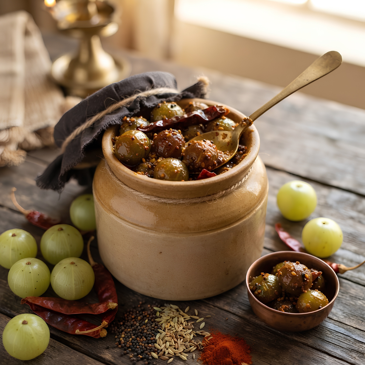 Homemade Amla Gooseberry Pickle 265g