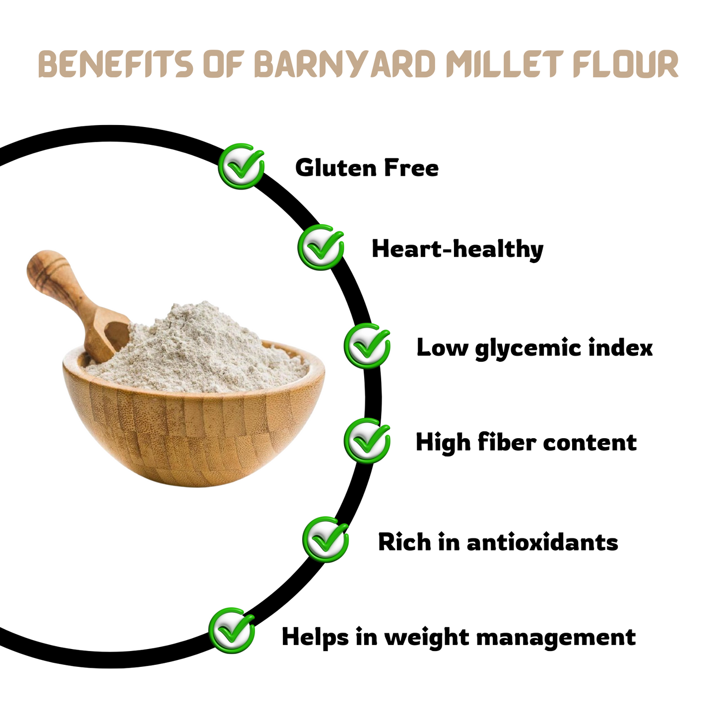 Organic Barnyard Millet Flour 500gm