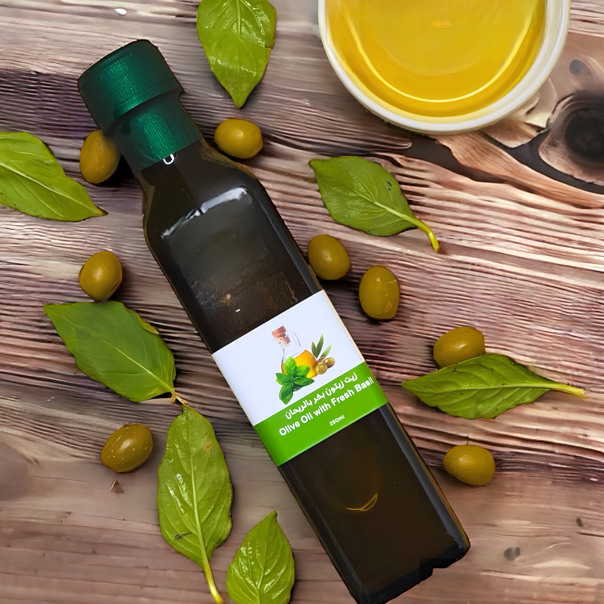 Basil Infused Extra Virgin Olive 250ml