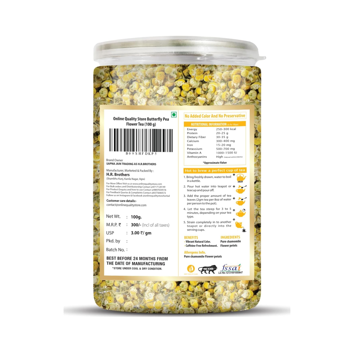 Online Quaity Store Organic Chamomile Flower Tea-50g