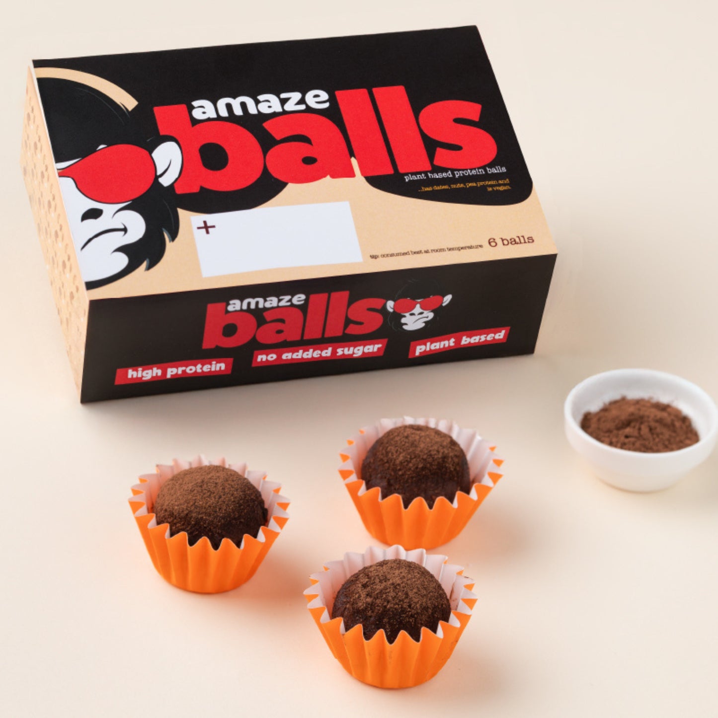 Organic Chocolate Balls Box of 6