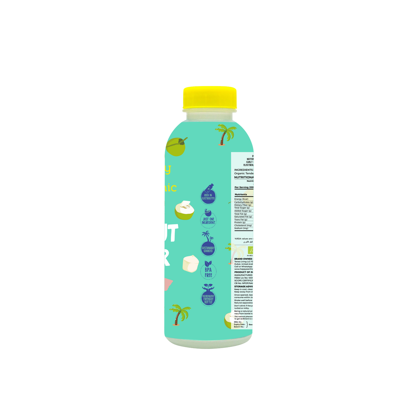 Organic Coconut Water PPE Bottle 250ml