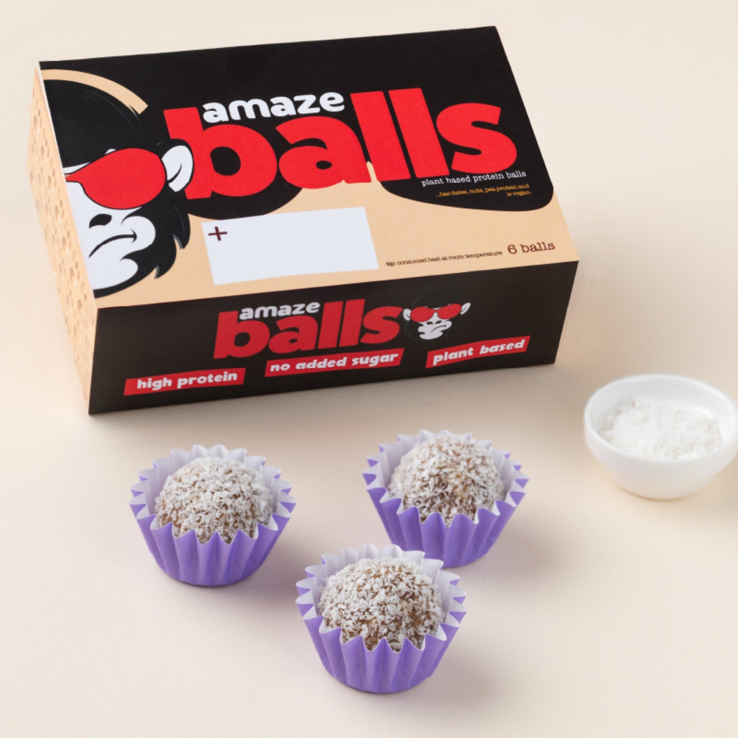 Organic Coconut Balls Box of 6