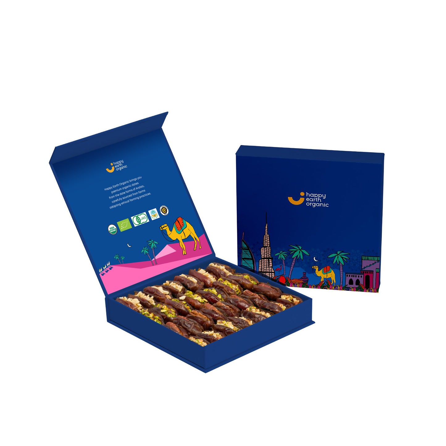 Organic Dubai Blue Filled Dates-500g.