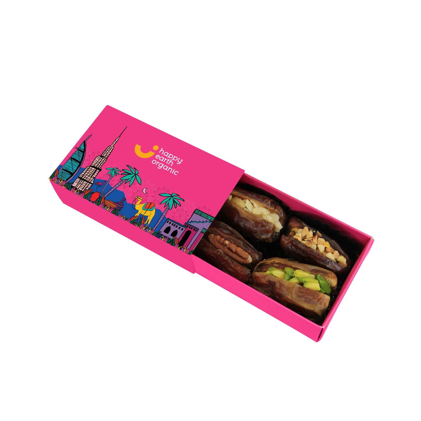 Organic Dubai Pink Filled Dates-73g