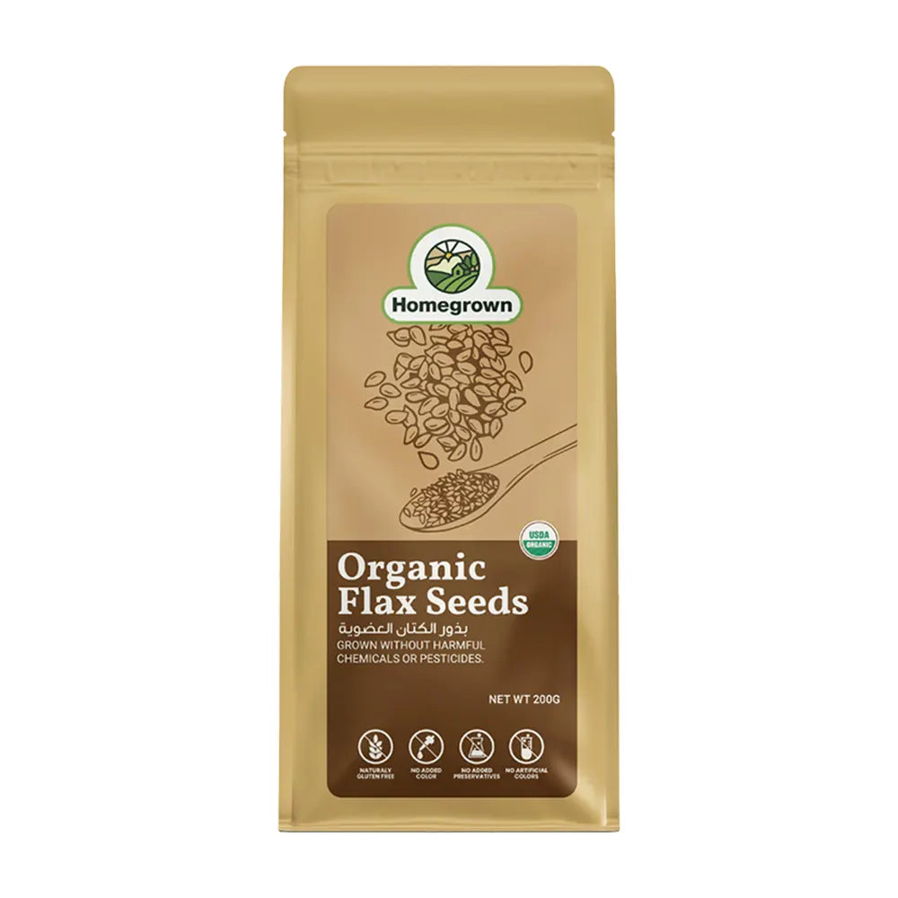 Homegrown Organic Flaxseeds 200g