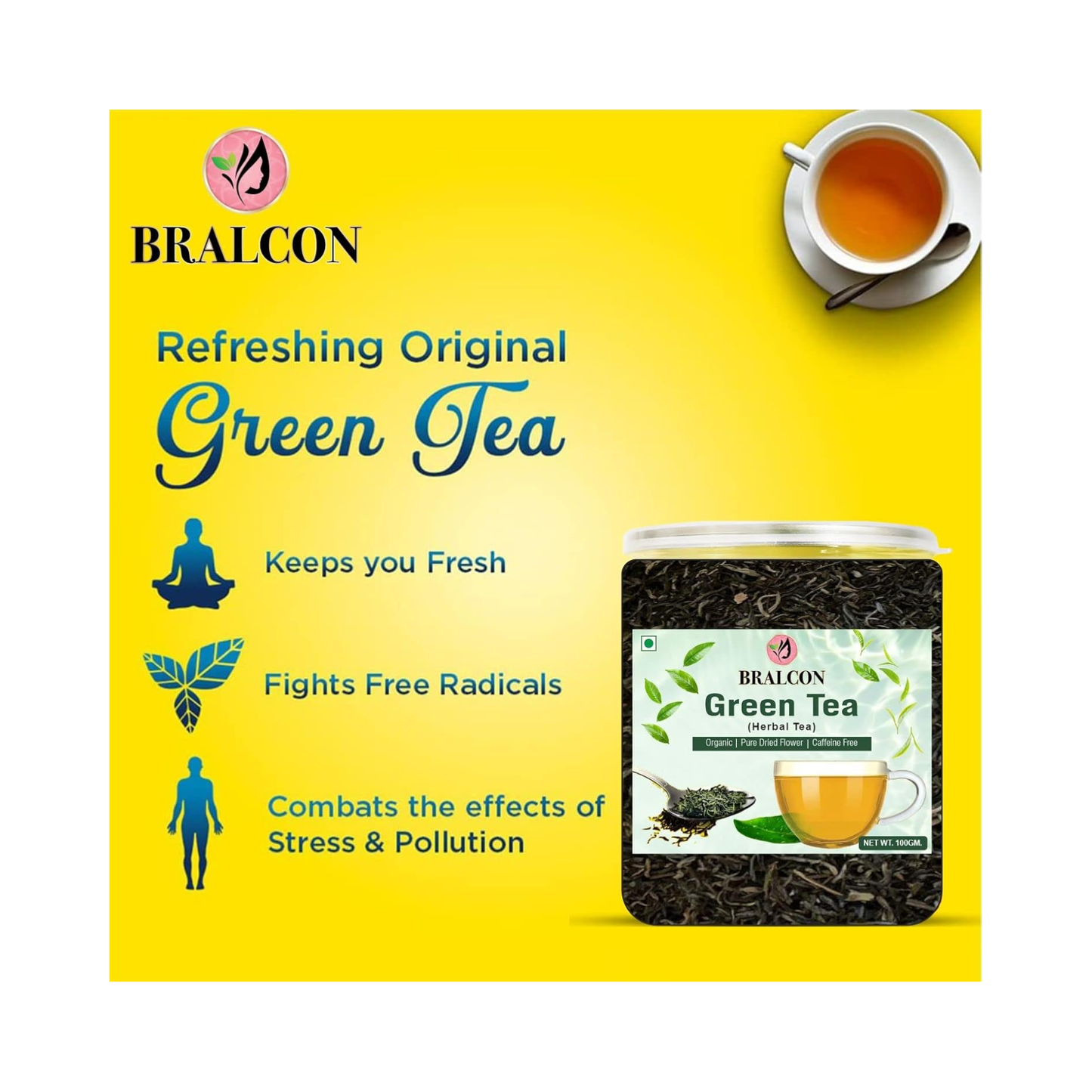 Bralcon Organic Green Tea - 100g