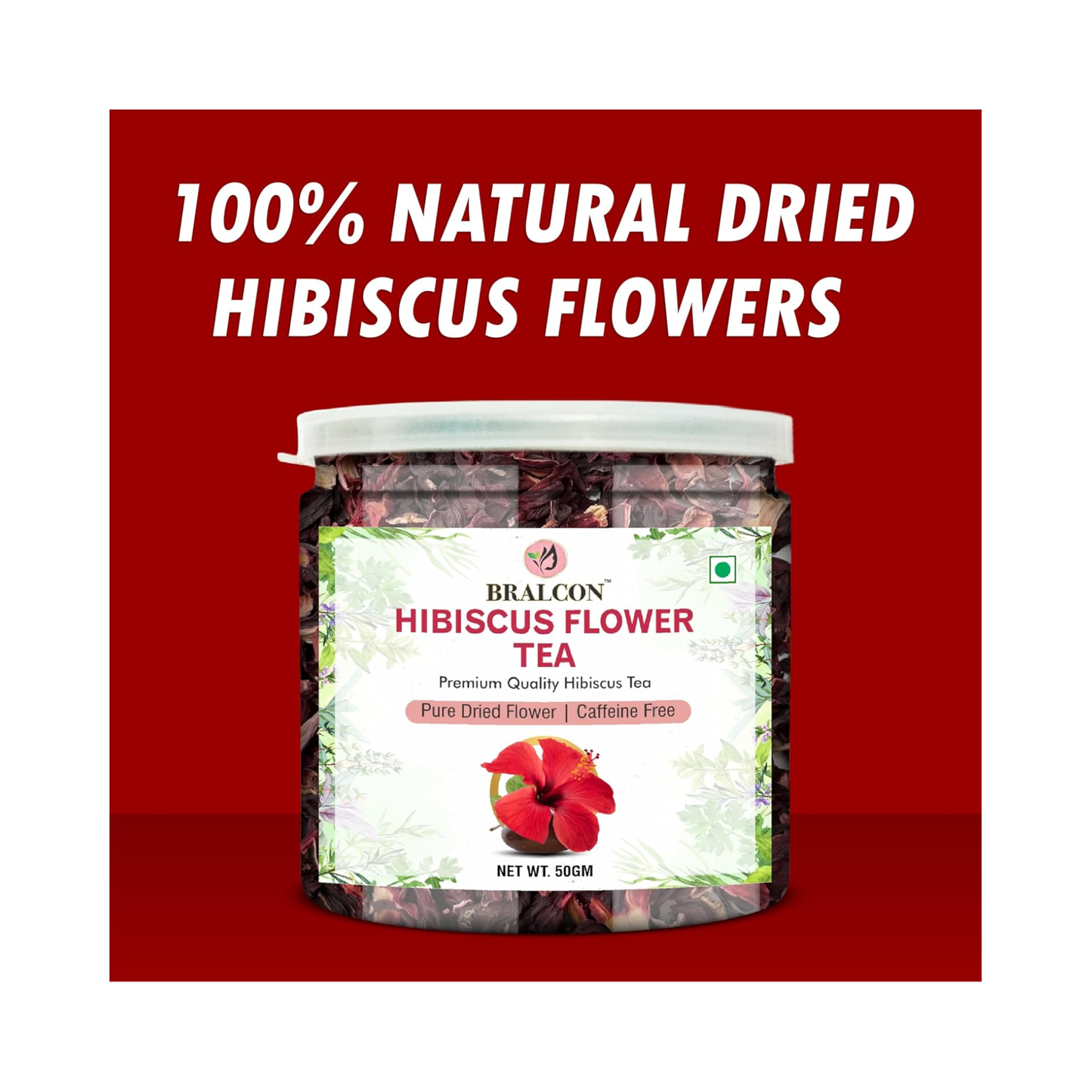 Bralcon Organic Hibiscus Flower Tea-50g