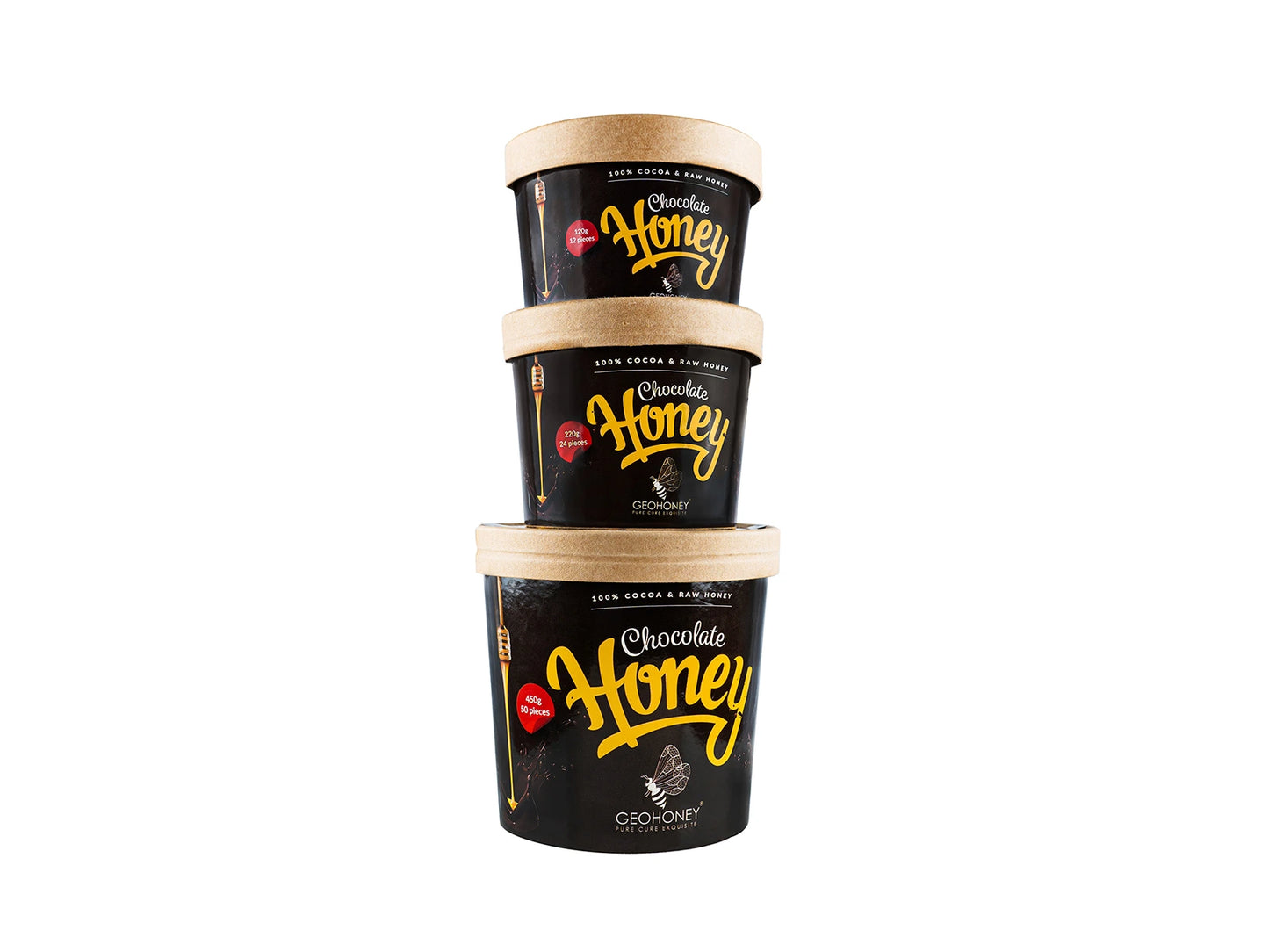 Assorted Dark Honey Chocolate - 120g/12Pcs