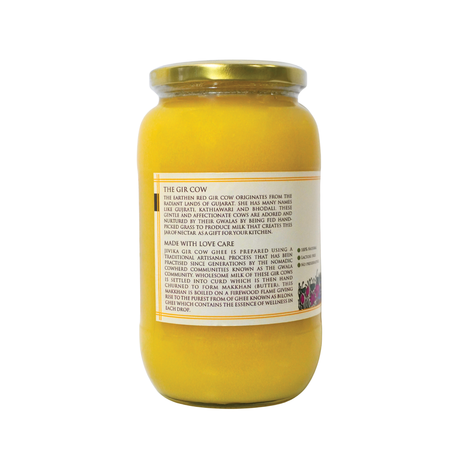 Jivika A2 Gir Cow Ghee 1000ml