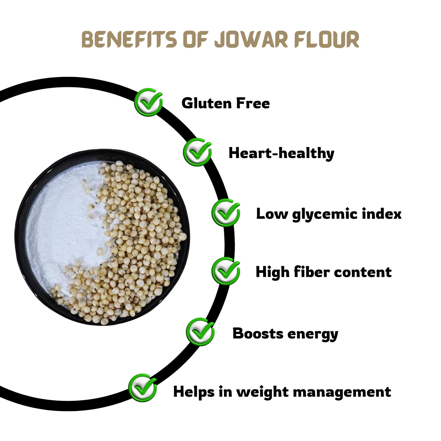 Organic Jowar Flour 500gm