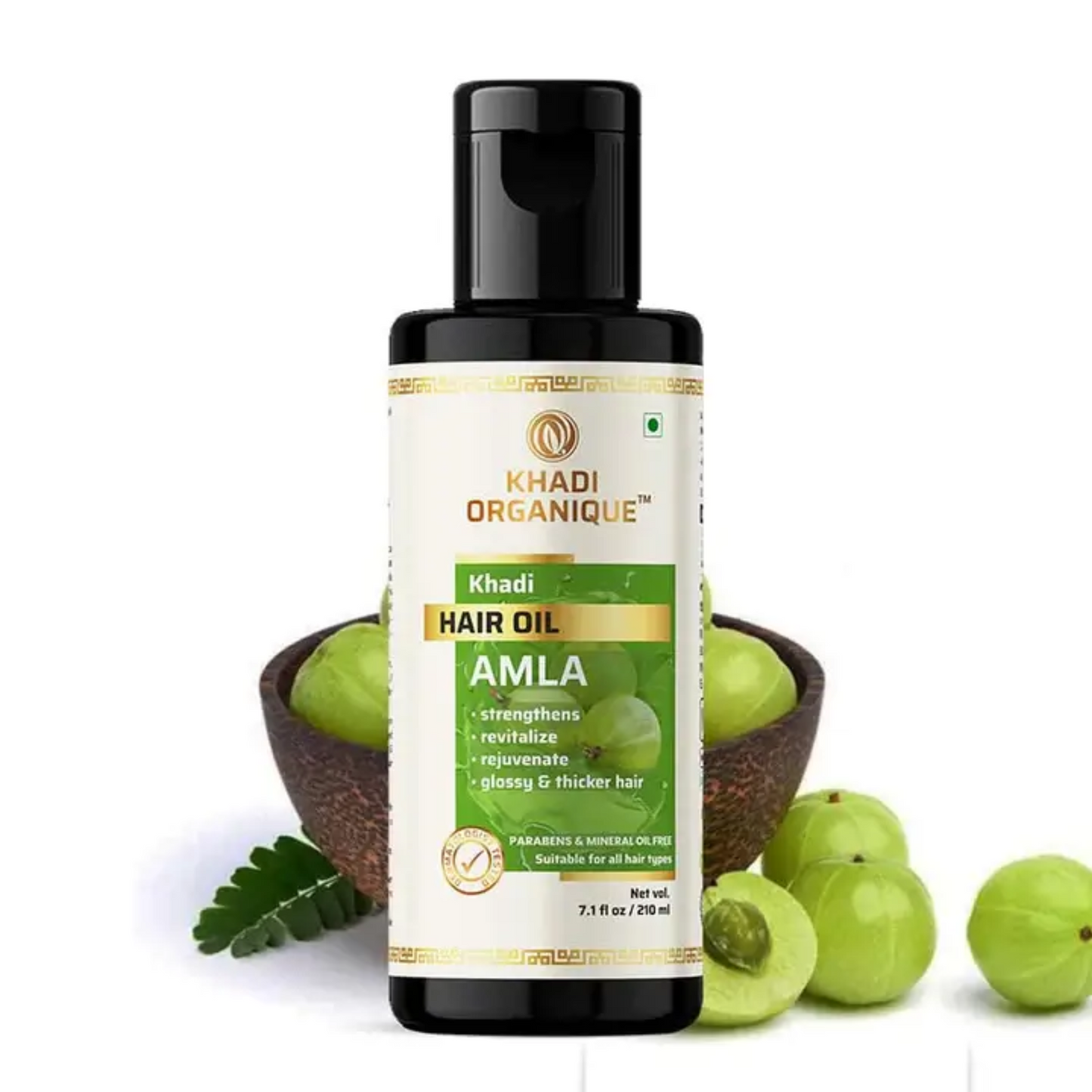 Khadi Organique Amla Hair Oil (Mineral Oil Free) 210ml