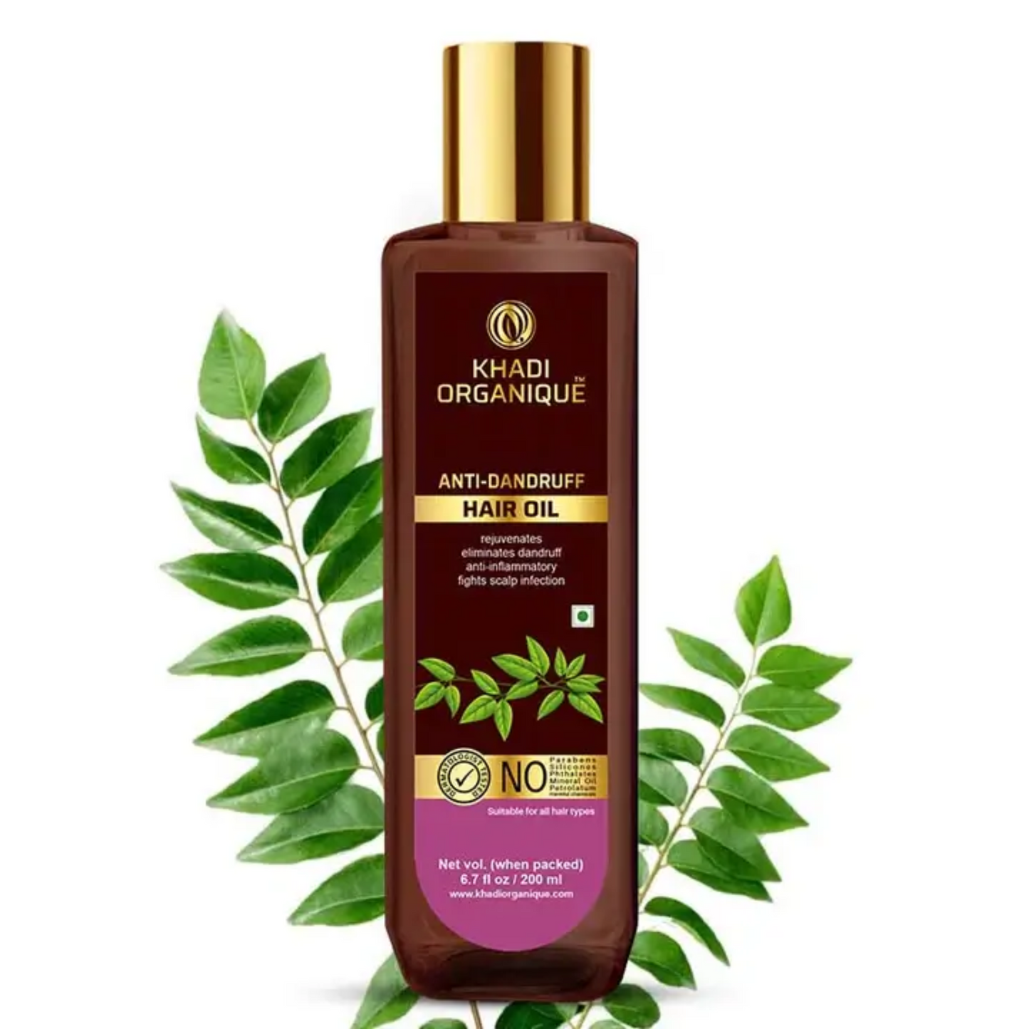 Khadi Organique Anti Dandruff Hair Oil (Mineral Oil Free) 200ml