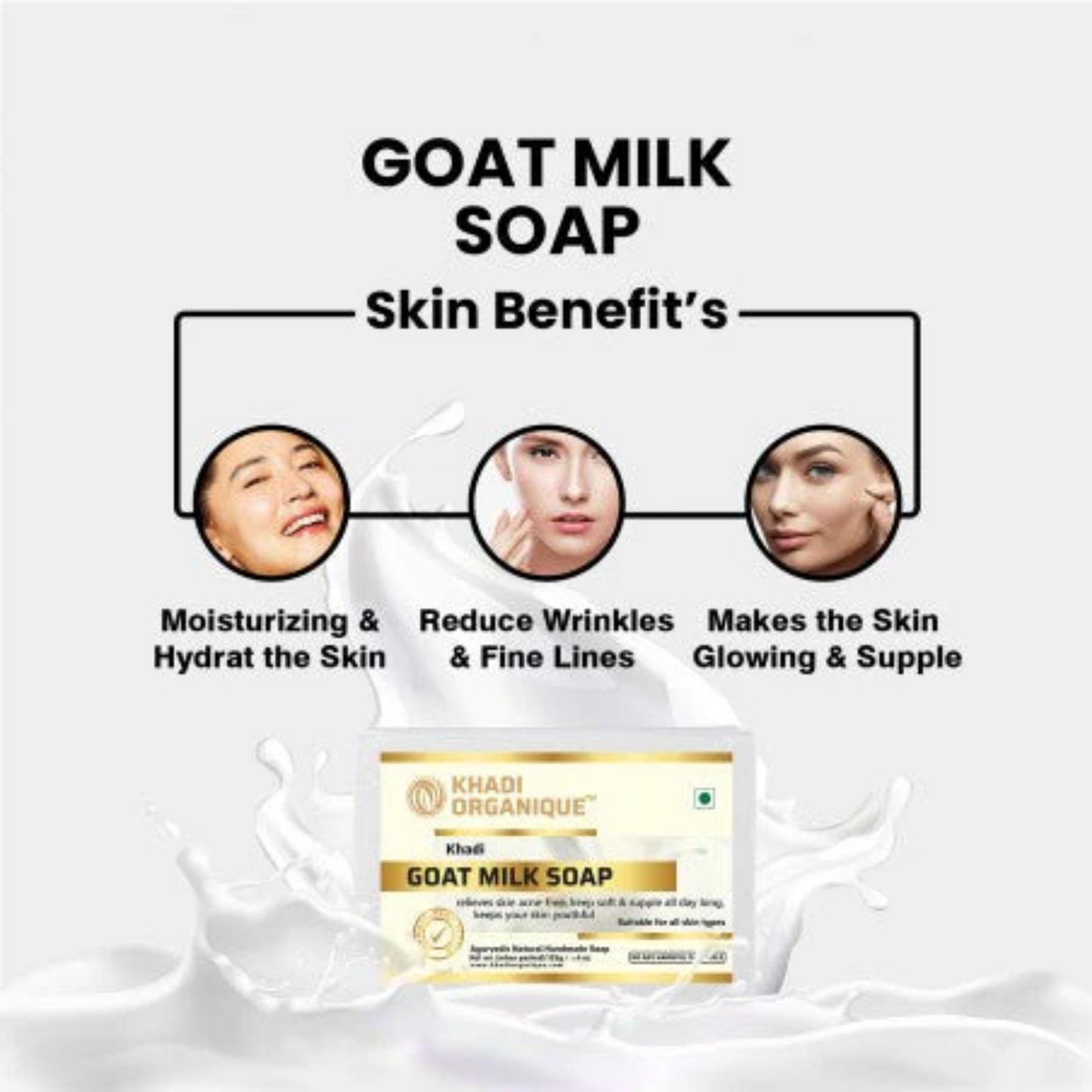 Khadi Organique Goat Milk Soap 125G
