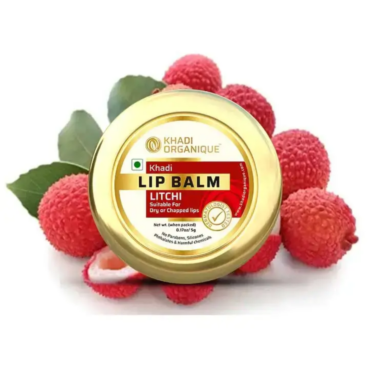 Khadi Organique Litchi Lip Balm 5g