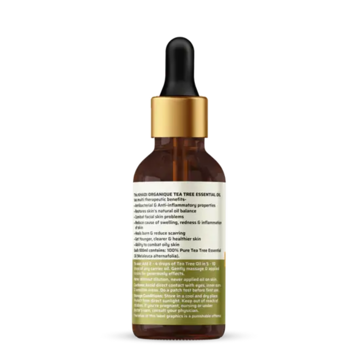 Khadi Organique Tea Tree Essential Oil 15ml