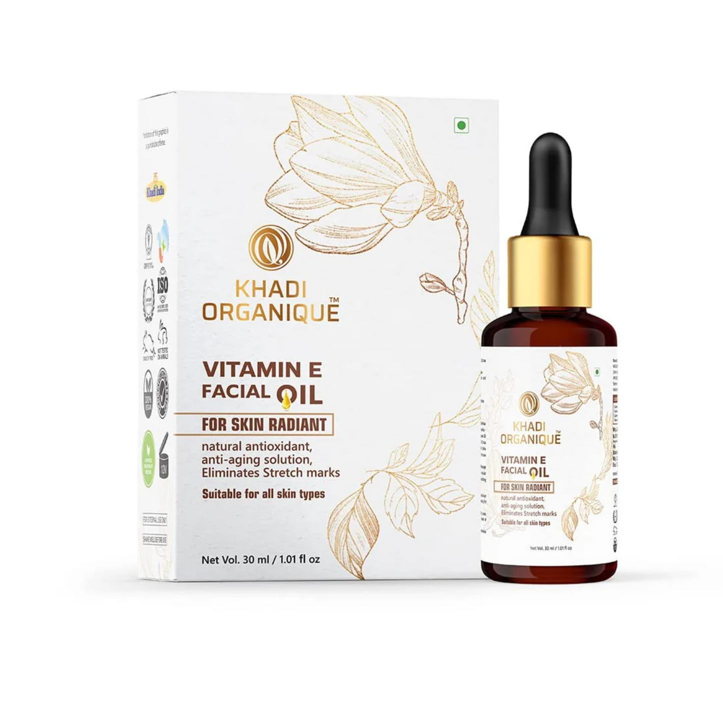 Khadi Organique Vitamin E Facial Oil 15ml