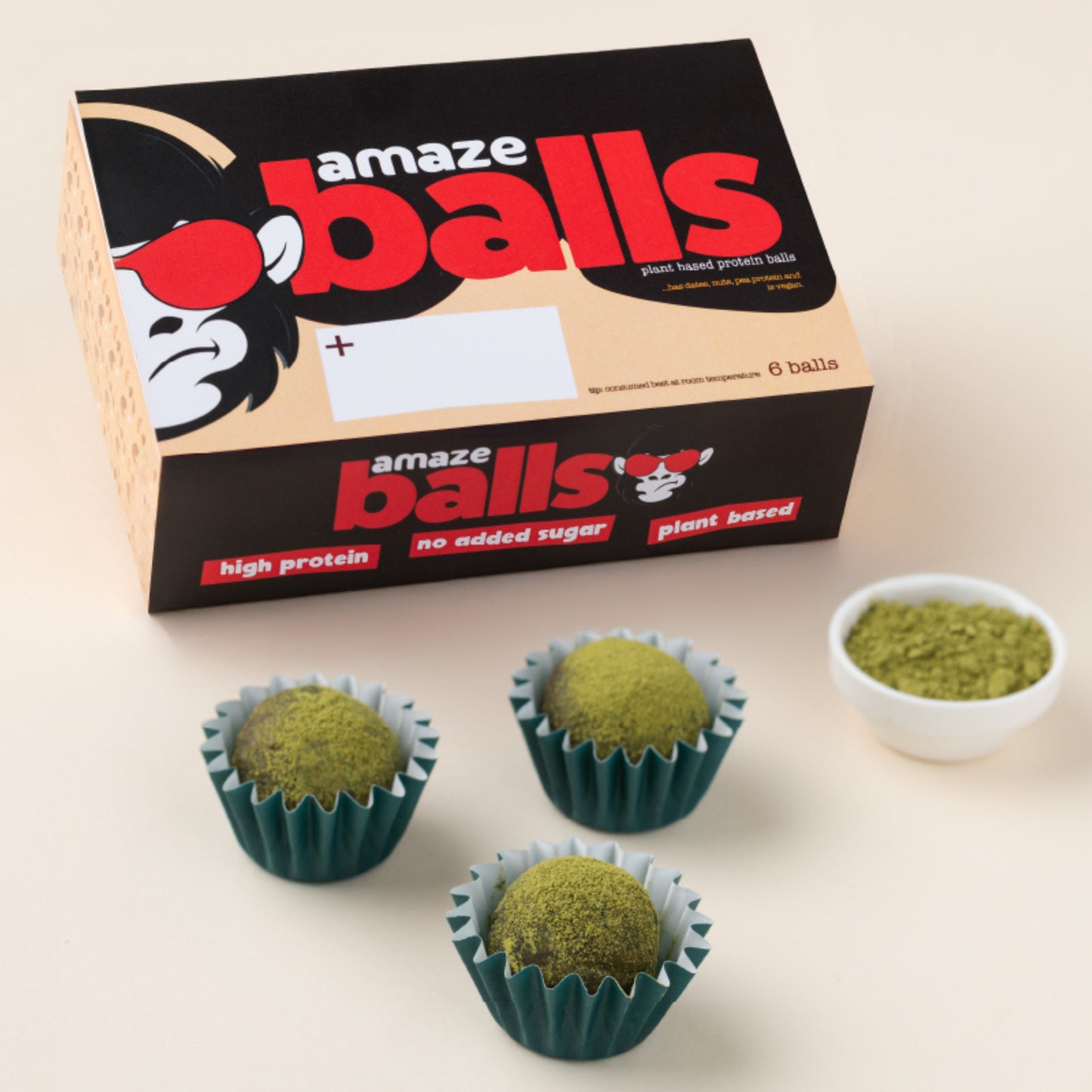 Organic Matcha Balls Box of 6.