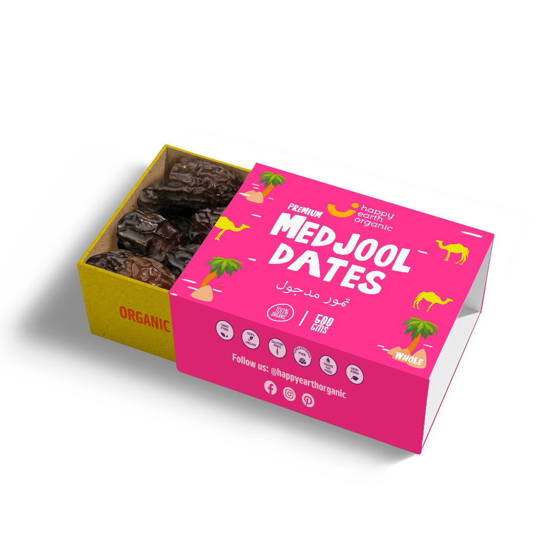 Organic Medjool Whole Dates-500g