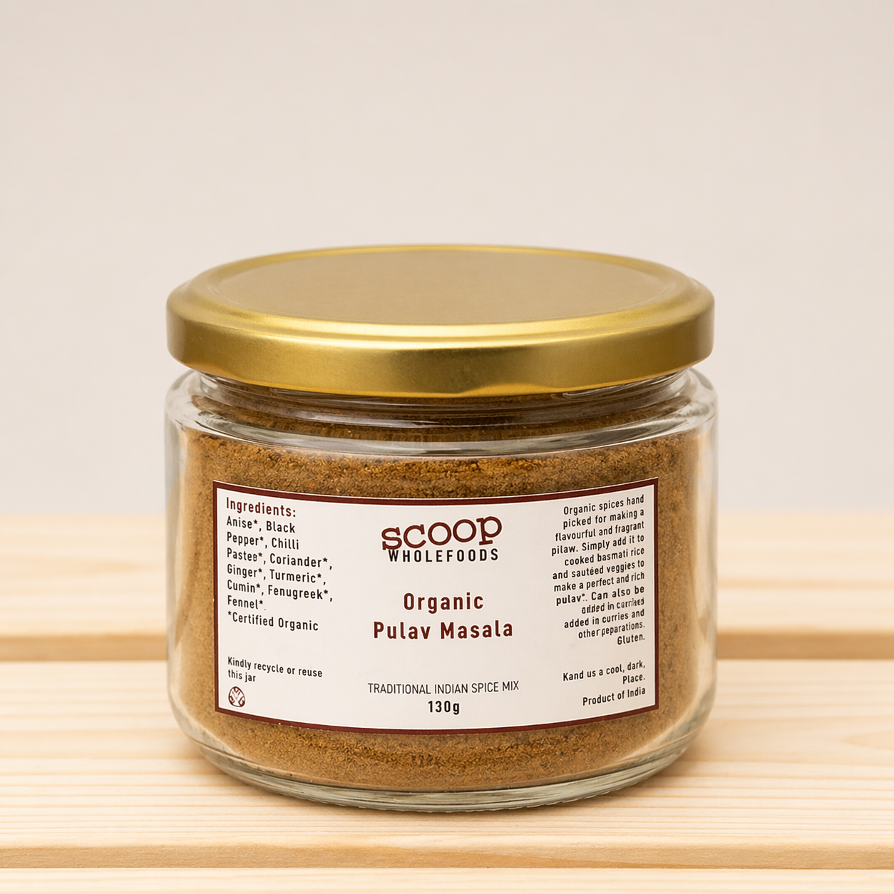 Organic Pulav Masala 130g