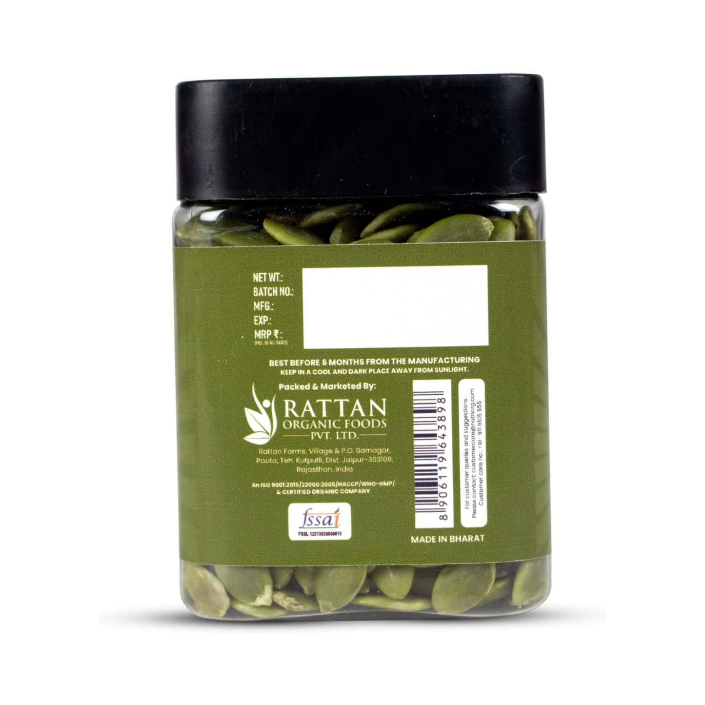 Nutriorg Pumpkin Seeds 150g