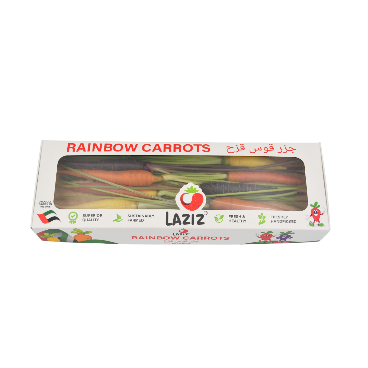 Hydroponically Grown Rainbow Carrots 200gms