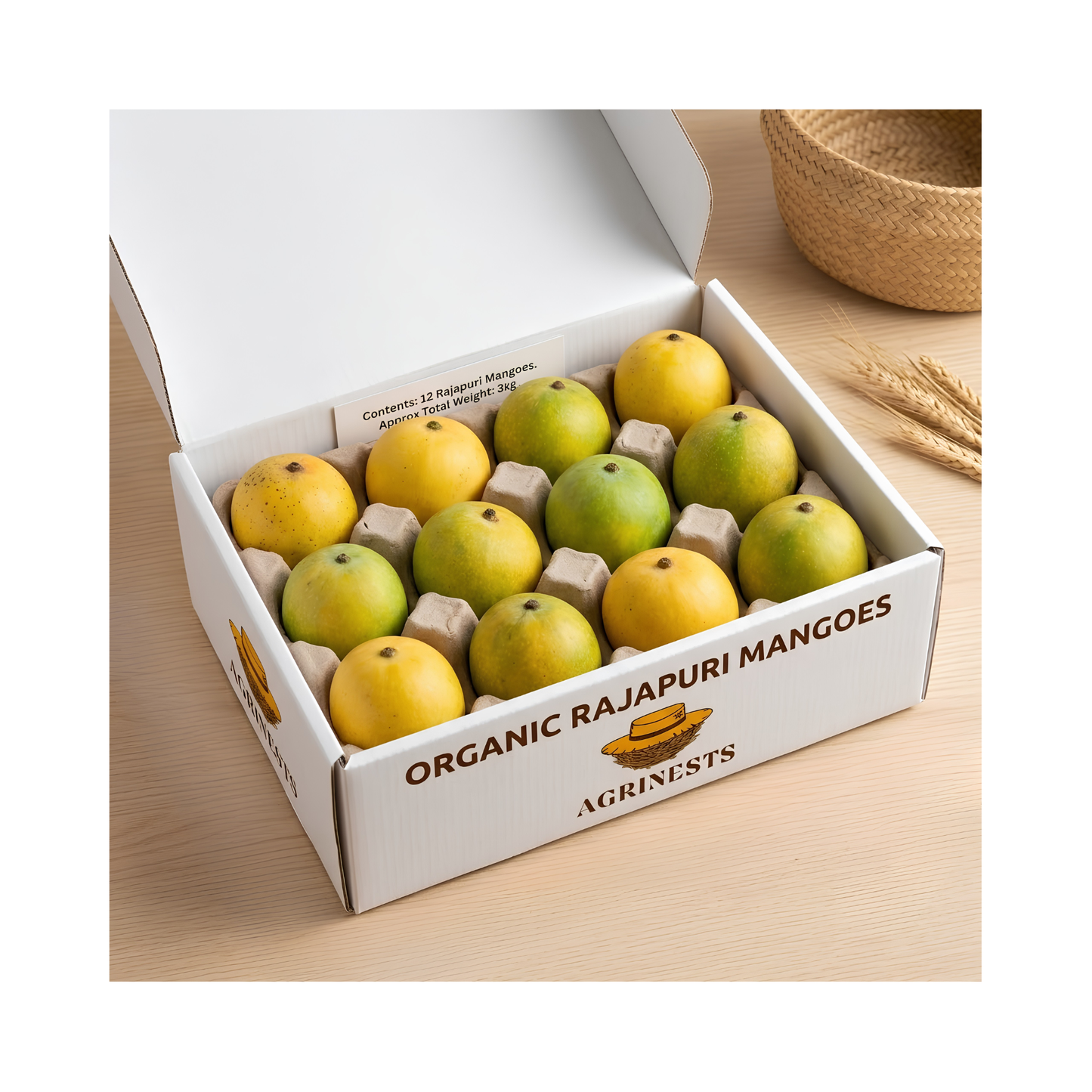 Organic Rajapuri Mango 3kg(Approx)