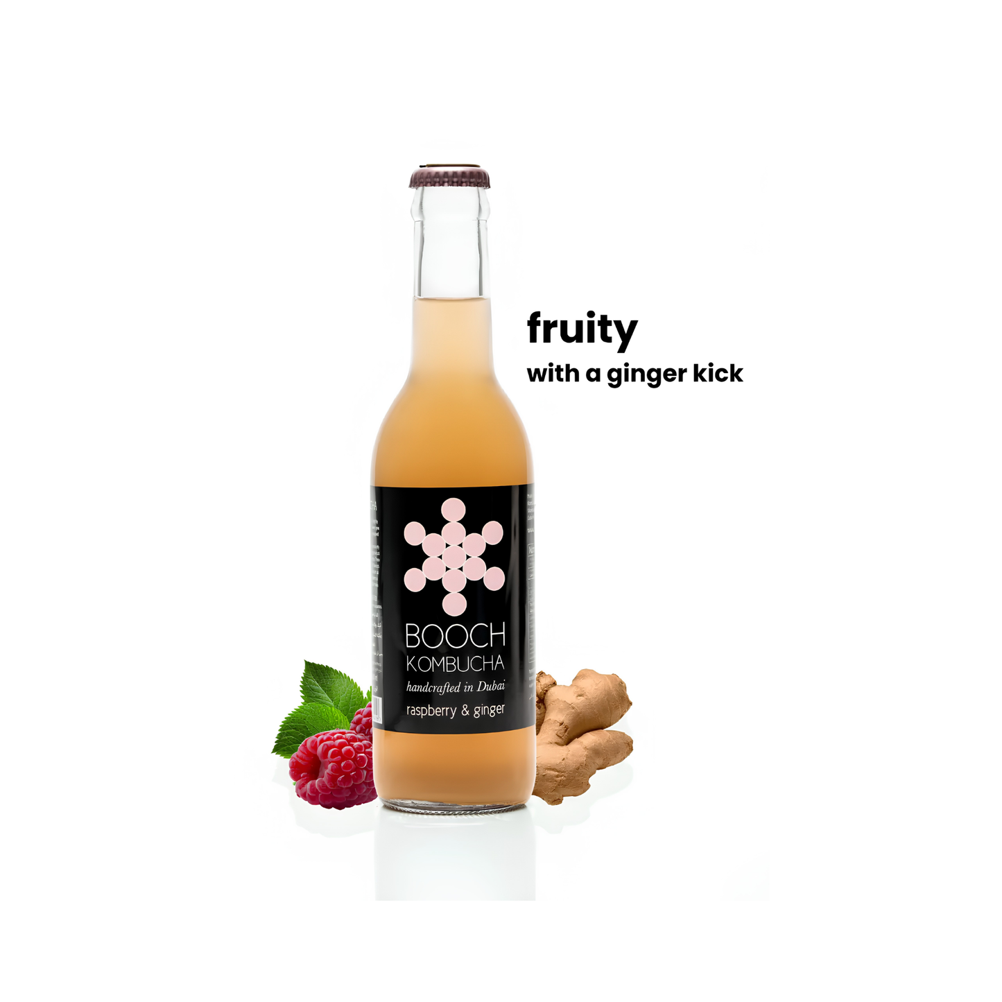 Kombucha (Raspberry & Ginger)-300ml