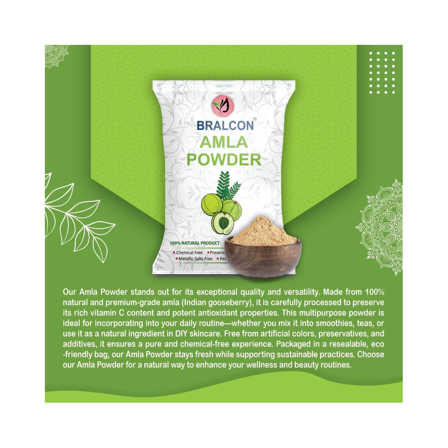 Bralcon Organic Raw Amla -100g