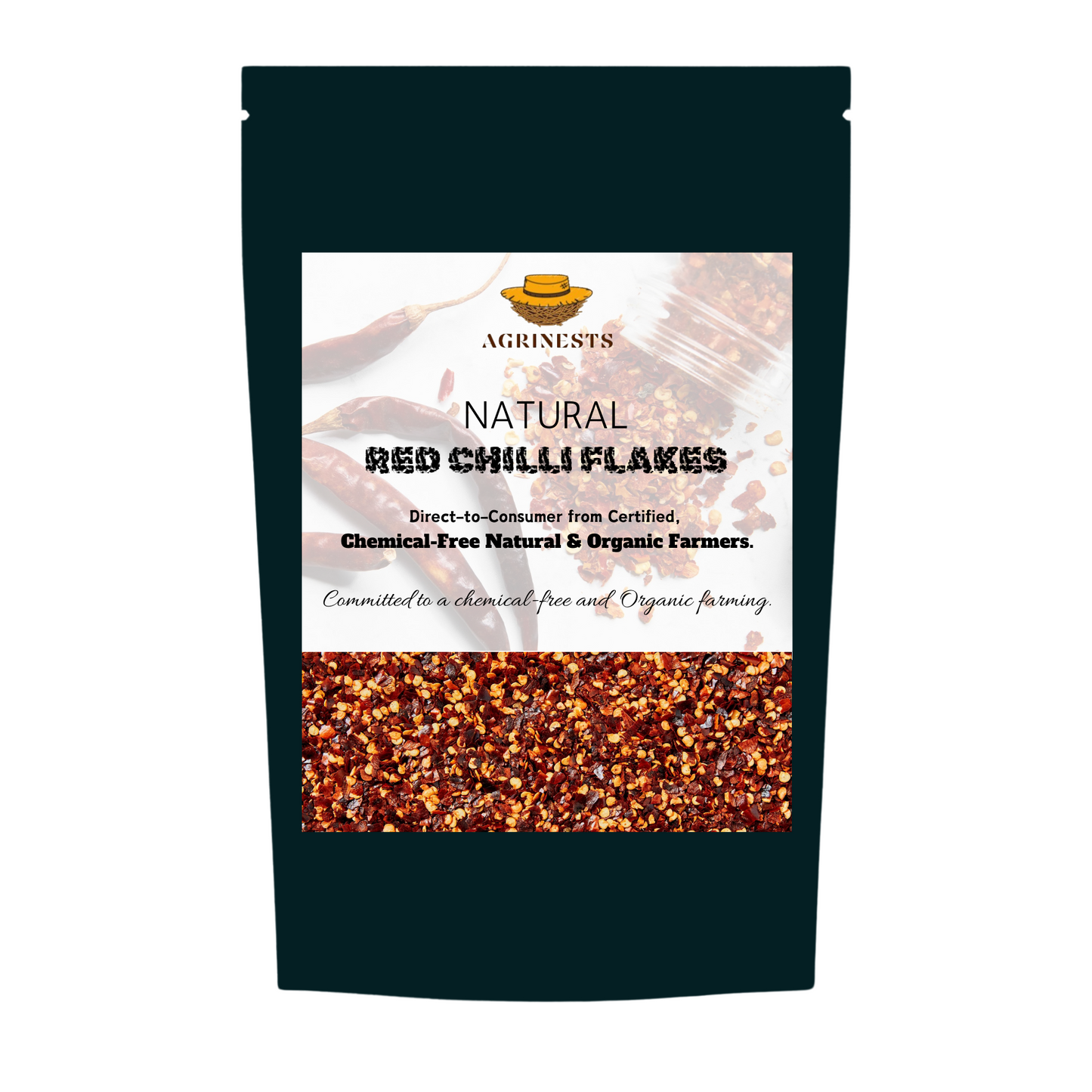 Natural Red Chilli Flakes 100gm