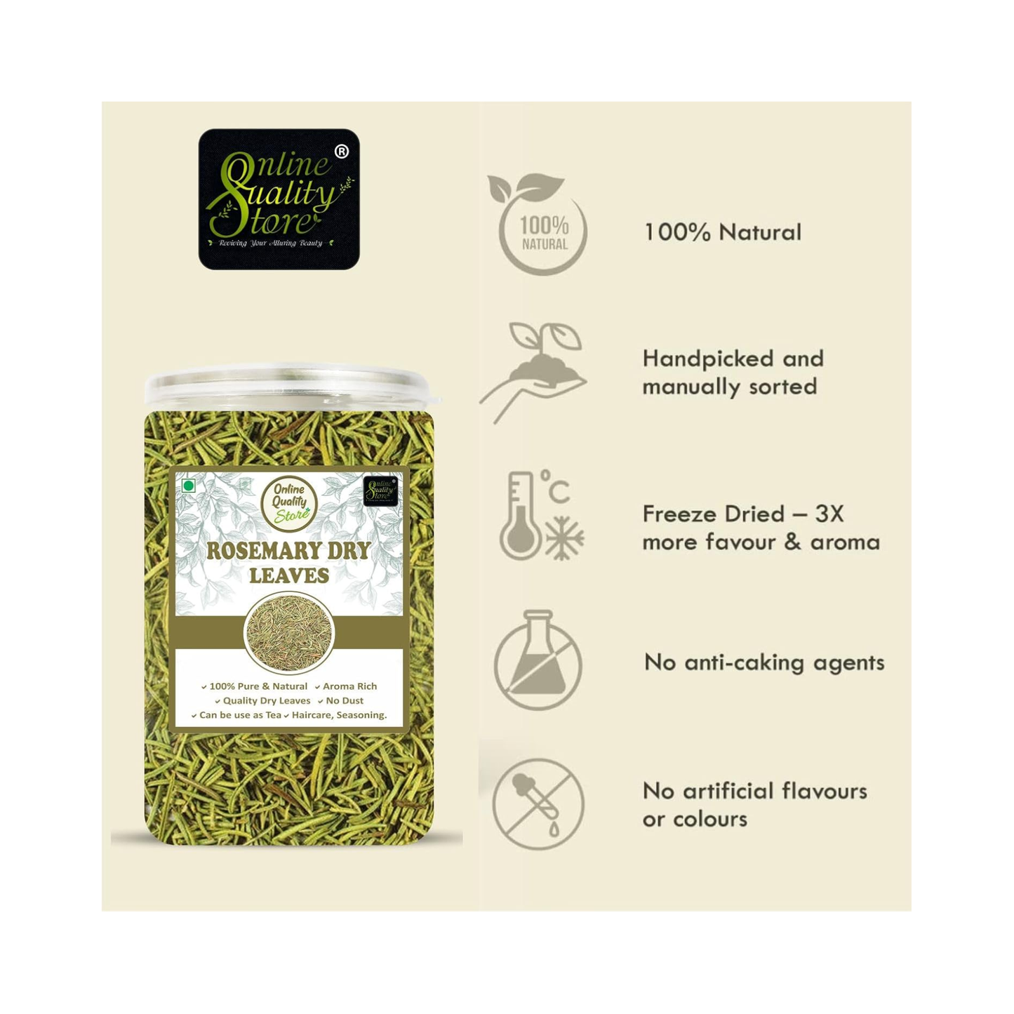 Online Quality Store Rosemary Dry Leaves-100g