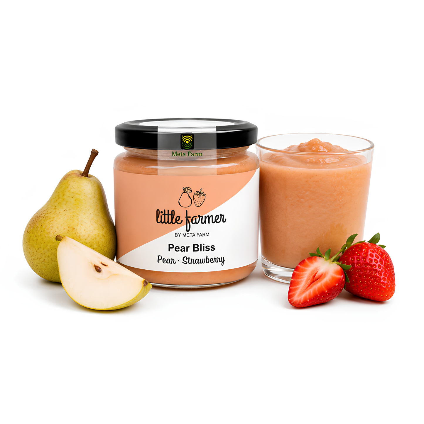 Strawberry-Pear puree 150g