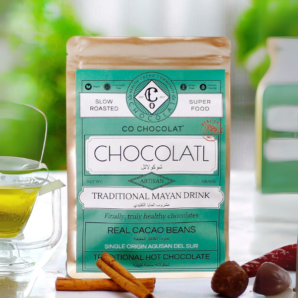 100g Hot Chocolatl - Traditional Mayan Drink - Vegan, Refined-Sugar-Free, Gluten-Free