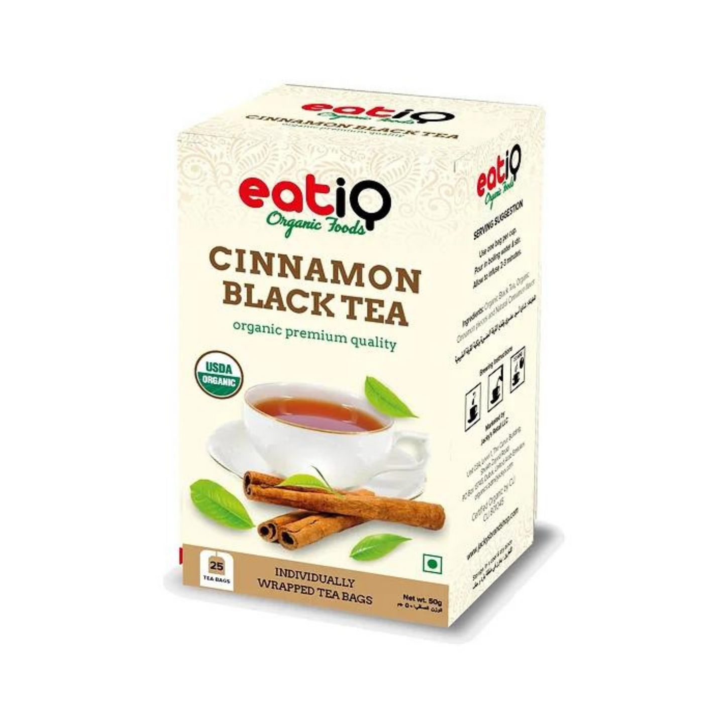 Organic Cinnamon Black Tea 50gm (25 x 2gm)