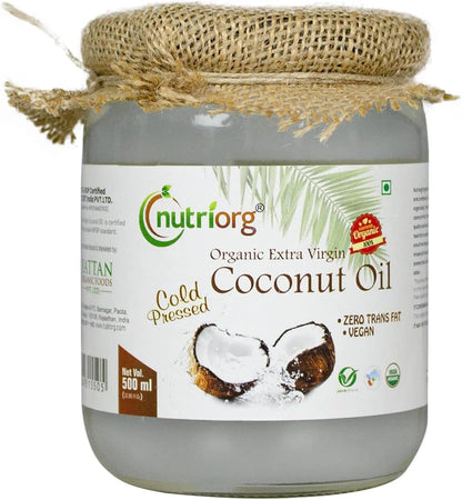 Nutriorg Certified Organic Extra Virgin Coconut Oil 500 ml