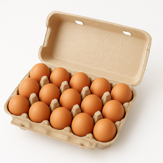 Organic chicken eggs-15pcs (Brown)