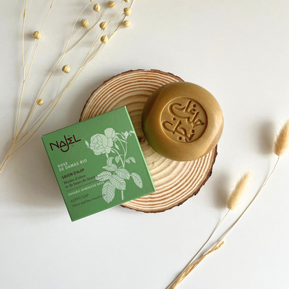Najel Natural Aleppo Soap Organic Damascus Rose 100g