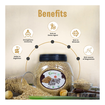 Nutriorg Certified Organic Jaggery Powder 700g