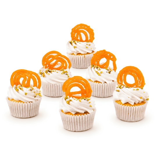 Diwali Jalebi Cupcakes