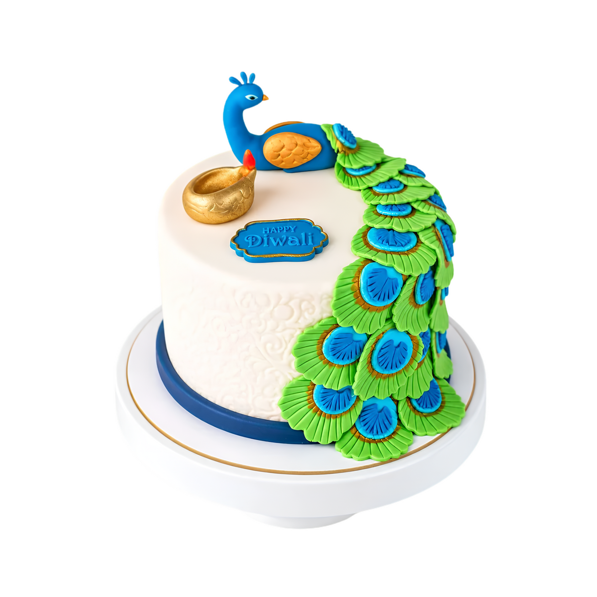 1kg Peacock cake
