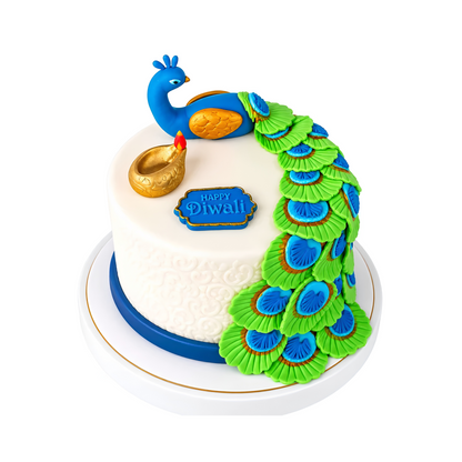 1kg Peacock cake