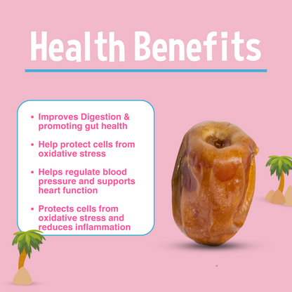 Organic Segai Whole Dates-500g