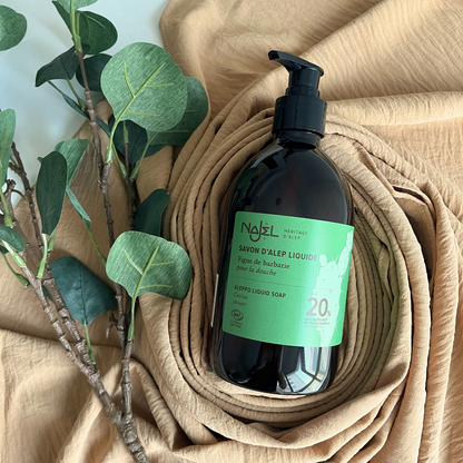 Aleppo Organic Liquid Soap Cactus Seeds Oil 20% 500ml