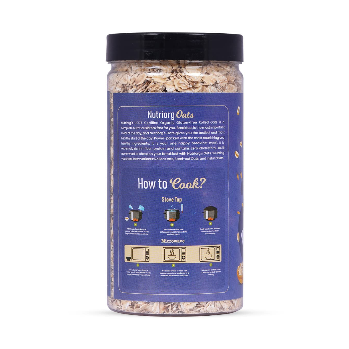 Nutriorg Certified Organic Rolled Oats 400g