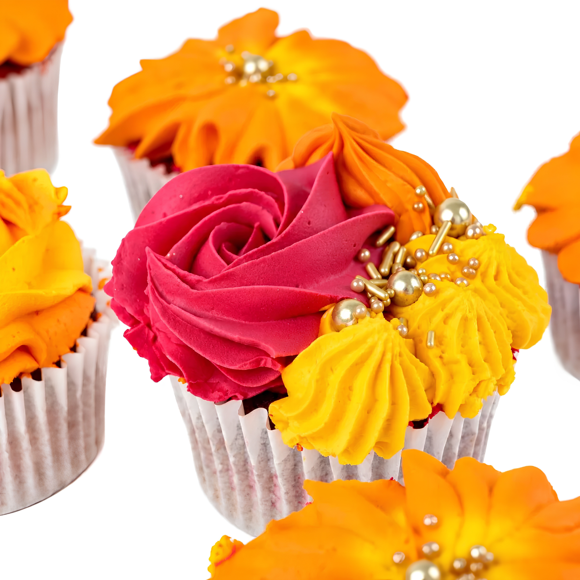 Diwali Vibrance Cupcakes