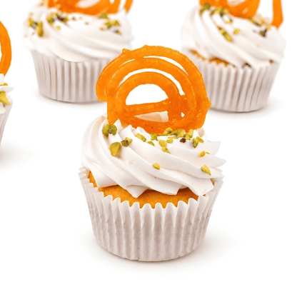 Diwali Jalebi Cupcakes